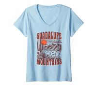 Femme Parc National des Montagnes de Guadalupe T-Shirt avec Col en V