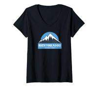 Femme Parc National des North York Moors T-Shirt avec Col en V