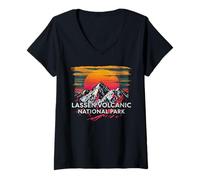 Femme Parc national volcanique de Lassen T-Shirt avec Col en V