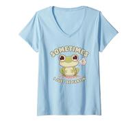 Femme Parfois, Je suis Juste en Train De Péter T-Shirt Grenouille T-Shirt avec Col en V