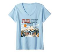 Femme Park City T-Shirt avec Col en V