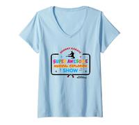 Femme Parks and Recreation Johnny Karate Super Awesome Show F&B T-Shirt avec Col en V