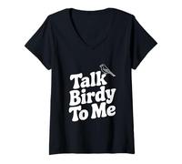 Femme Parle-Moi de Birdy T-Shirt avec Col en V