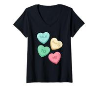 Femme Parle-moi de Darcy : Orgueil et préjugés Elizabeth Jane Austen T-Shirt avec Col en V