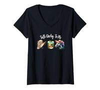 Femme Parlez-Moi de Derby | Mint Juleps | Derby Horse Racing T-Shirt avec Col en V