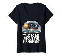 Femme Parlez-Moi du Firmament T-Shirt avec Col en V