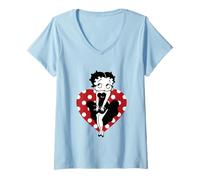 Femme Parodie robe Betty Boop T-Shirt avec Col en V