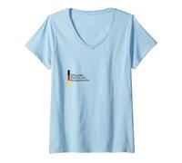 Femme Partenaire officiel du bureau d'amendes T-Shirt avec Col en V