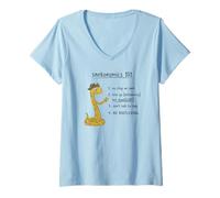 Femme Pas de Pas sur Snek | Snekonomics 101 - Funny Political T-Shirt avec Col en V