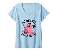 Femme Pas de question de gagner pour cette fête d'Halloween T-Shirt avec Col en V