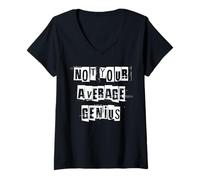 Femme Pas Votre génie Moyen T-Shirt avec Col en V