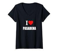 Femme Pasadena Souvenir Souvenir Born and Bred T-Shirt avec Col en V