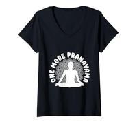 Femme Passionnés De Pilates One Extra Pranayama Pilates T-Shirt avec Col en V