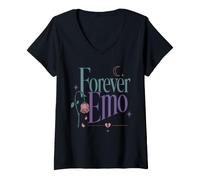 Femme Pastel Goth Forever Emo Broken Heart Esthétique T-Shirt avec Col en V