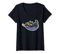 Femme Paul Frank Mika Le Chat avec Sushi T-Shirt avec Col en V