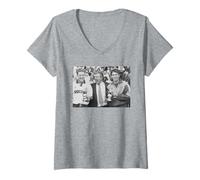 Femme Paul Gascoigne Gary Lineker Football des Spurs Terry Venables T-Shirt avec Col en V