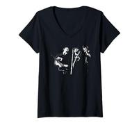 Femme Paul McCartney John Lennon George Harrison Les Beatles T-Shirt avec Col en V
