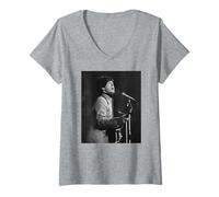 Femme Paul McCartney Les Beatles en Direct à Wembley 1965 T-Shirt avec Col en V