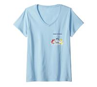 Femme Paw Patrol Pup Trio Group Shot Left Chest T-Shirt avec Col en V