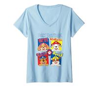 Femme Paw Patrol Skye Marshall Chase Rubble Cute T-Shirt avec Col en V