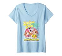 Femme Paw Patrol Summer Adventure Bay T-Shirt avec Col en V