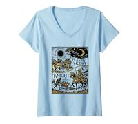 Femme Paysan by Day Knight by Night Renaissance Fair Funny Frog T-Shirt avec Col en V