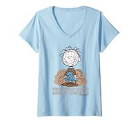 Femme Peanuts Pig Pen Messy People Needed Organized Vintage Mess T-Shirt avec Col en V