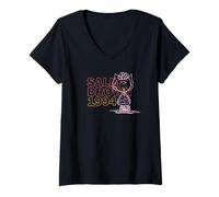 Femme Peanuts - Snoopy Sally Brown 1994 T-Shirt avec Col en V