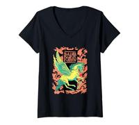 Femme Pegasus Mythologie - Art Fantaisie Cheval ailé Grec T-Shirt avec Col en V