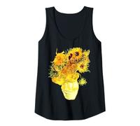 Femme Peinture florale vintage Van Gogh Tournesols Débardeur