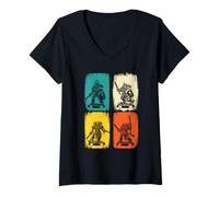 Femme Peinture Miniature Wargaming Futuriste Guerrier blindé T-Shirt avec Col en V