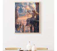 Femme Peinture Numero Adulte paysage Peinture par Numéro Enfant Adultes Débutants 100x135cm, avec Paint Acrylique Numéro d'Art Kit Paint par Décoration Murale et Cadeaux Pour La Maison PjY1959 5-1