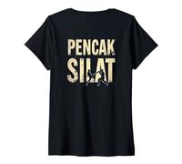 Femme Pencak Silat T-Shirt avec Col en V