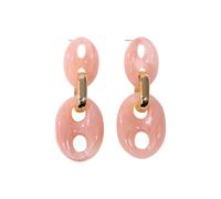 Femme Pendantes Boucles Boucles d'oreilles automne et hiver,d'oreilles ovales en acrylique avec nez de cochon,tendance de haute qualité,bijoux pour femmes,peuvent être (B,One Size)