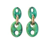 Femme Pendantes Boucles Boucles d'oreilles automne et hiver,d'oreilles ovales en acrylique avec nez de cochon,tendance de haute qualité,bijoux pour femmes,peuvent être (C,One Size)