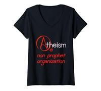 Femme Pensée Libre avec Un Sens de l'humour T-Shirt avec Col en V