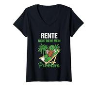 Femme Pensionierung Rente Nicht Mehr Mein Problem Rente T-Shirt avec Col en V