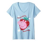 Femme Peppa Pig Berry Good Day T-Shirt avec Col en V