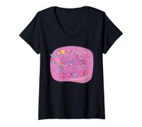 Femme Peppa Pig Party Bus T-Shirt avec Col en V