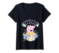 Femme Peppa Pig Wonderful Granny fête des Mères T-Shirt avec Col en V