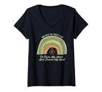 Femme Perdu dans la forêt, trouvé dans Mon Soul National Park T-Shirt avec Col en V