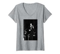 Femme Performance cinématographique Tom Jones à Newcastle 1971 T-Shirt avec Col en V