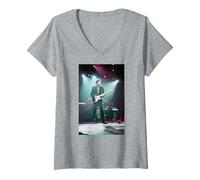 Femme Performance Live d'Eric Clapton au Brighton Center 1992 T-Shirt avec Col en V