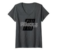 Femme Perkele Finland - Perkele Suomi Performance T-Shirt avec Col en V