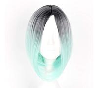 Femme perruque courte BOBO cheveux dégradé couleur perruque Halloween carnaval fête femmes Cosplay perruques 5 couleurs en option perruques courtes vert clair