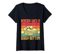 Femme Personne n'aime Les Fesses détrempées T-Shirt avec Col en V