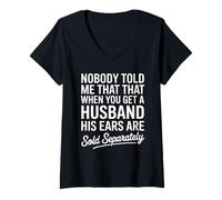 Femme Personne ne m'a dit que son mari avait vendu séparément des femmes mariées drôles T-Shirt avec Col en V