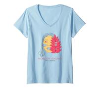 Femme Personne ne Sait Que Je suis Lesbienne (Graphique d'une Femme Gay LGBTQ) T-Shirt avec Col en V