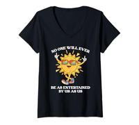 Femme Personne Ne Sera Jamais Aussi Diverti par Nous Que Nous T-Shirt avec Col en V