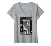 Femme Peter Davison Doctor Who Cricket Tardis 1981 T-Shirt avec Col en V